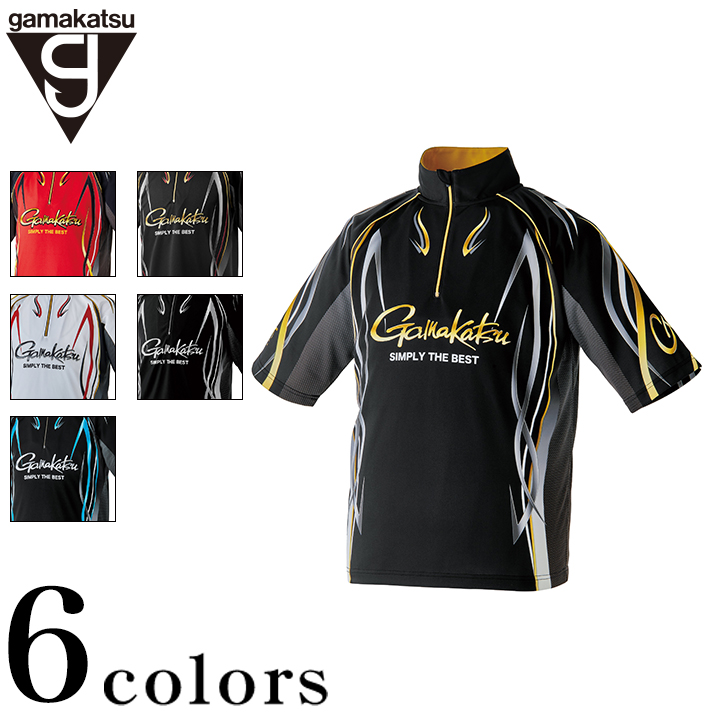 がまかつ 2WAYプリントジップシャツ(半袖) GM-3735 / 高知のグレ釣り