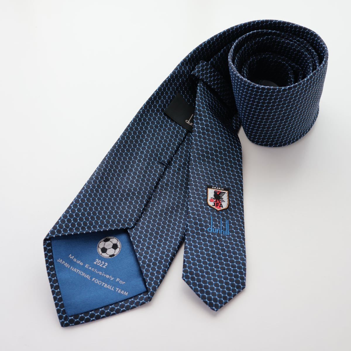 未使用 dunhill ダンヒル サッカー 2022年 JFA 日本代表 ネクタイ
