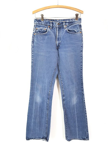 古着 80s Levi's 517-0217 「66 後期」 黒カン 内股シングル ブルー