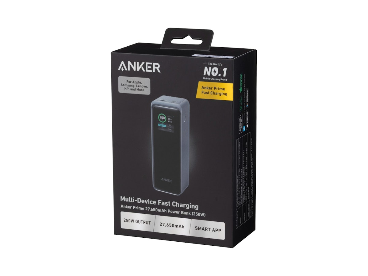 Anker Prime Power Bank （27650mAh, 250W） A1340011を検証レビュー