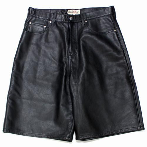 STUSSY ステューシー 24AW BIG OL' SHORT LEATHER ヘビーウェイト