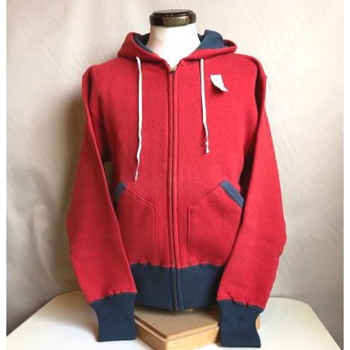CUSHMAN（クッシュマン） フルジップツートンスウェットパーカ