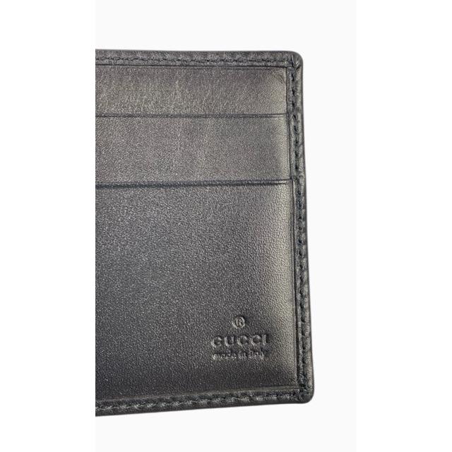 GUCCI（グッチ） マネークリップ 二つ折り 財布 レザー GG 181678
