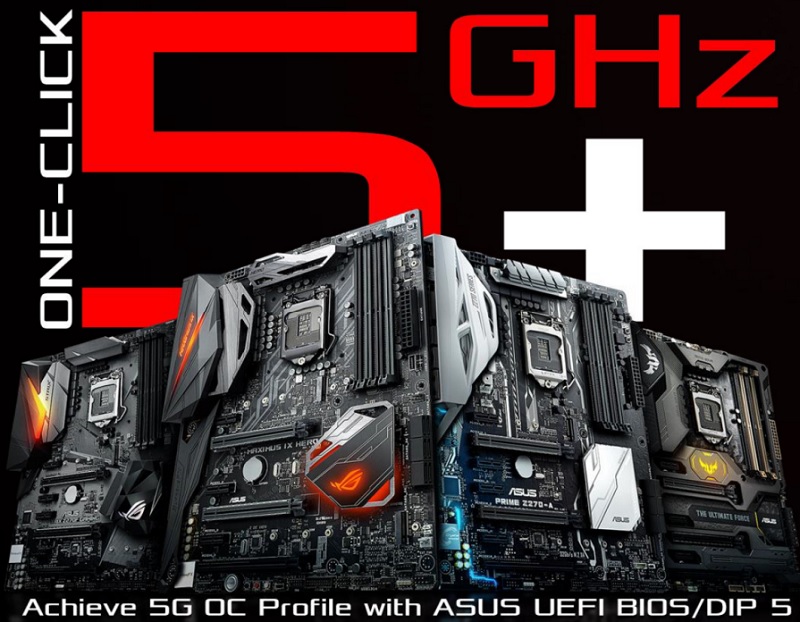ASUS' Kaby Lake Z270 motherboards will feature a one-click 5GHz