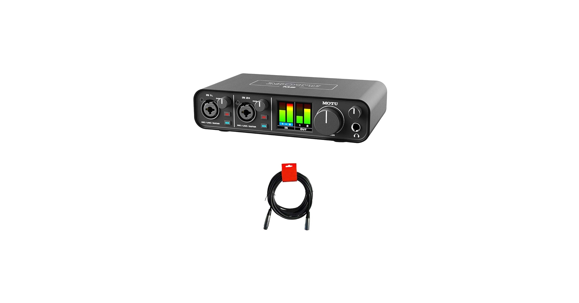 Amazon.com: Motu M2 2x2 USB-C Audio Interface with XLR-XLR Cable