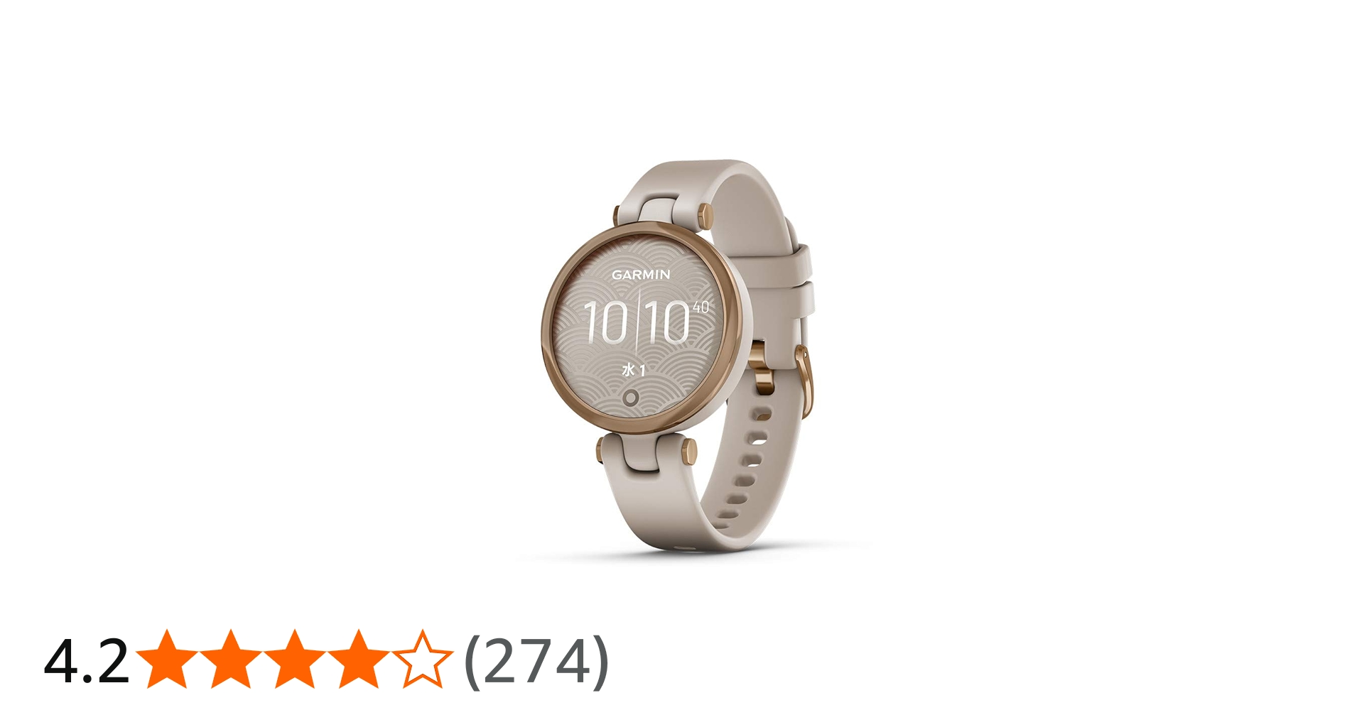 Amazon | ガーミン Lily Sport Light Sand/Rose Gold 小 | ガーミン