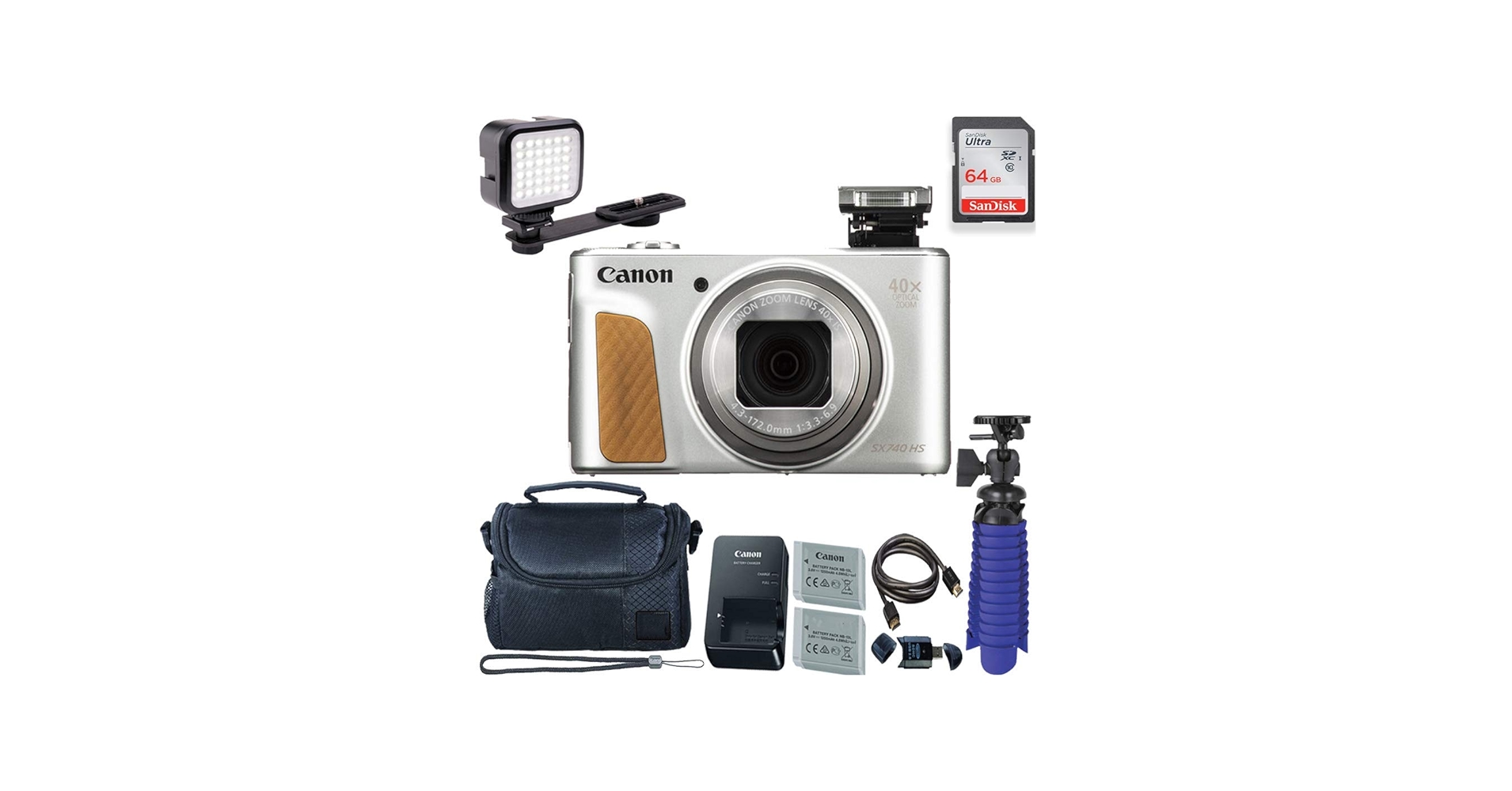 Amazon.com : Canon PowerShot SX740 HS Digital Camera (Silver) with