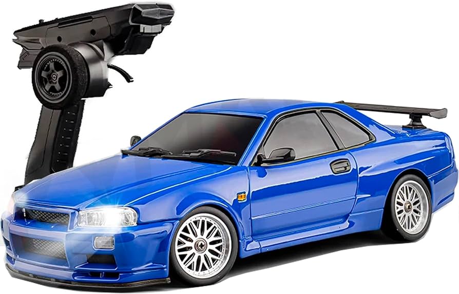 FLYCOLOR LD1899 1/18 RC Drift Car GTR R34 2.4GHz RWD with