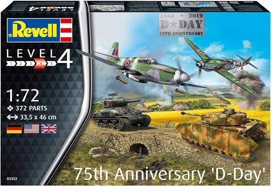 Amazon.com: Revell RV03352 03352 3352 1:72 D-Day 75th Set Plastic