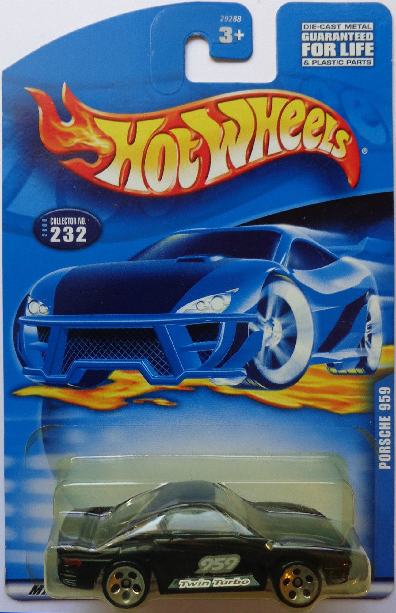 Amazon.com: Hot Wheels Mattel 1999 1:64 Scale Black Porsche 959