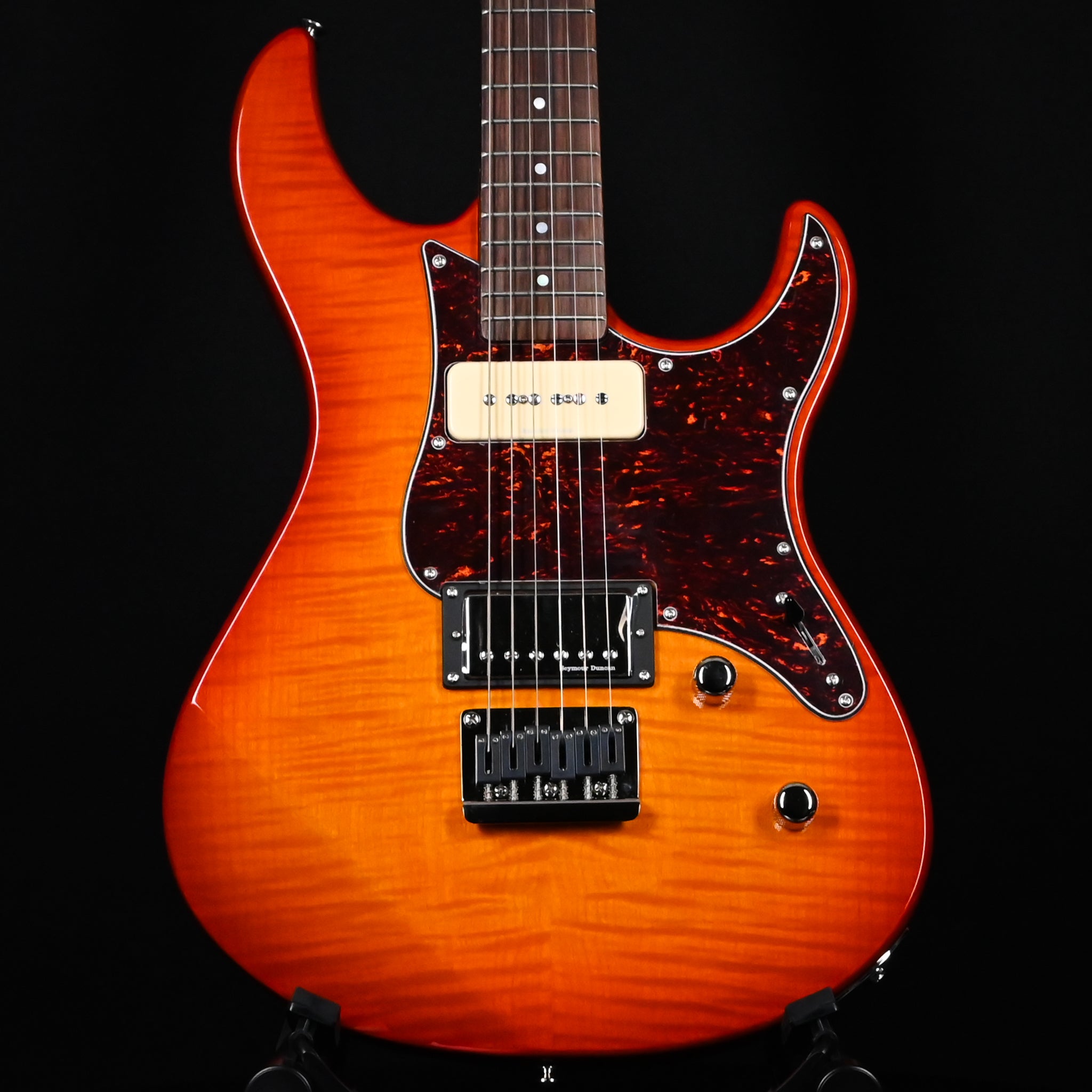 Yamaha PAC611HFM Pacifica Electric Guitar - Light Amber Burst