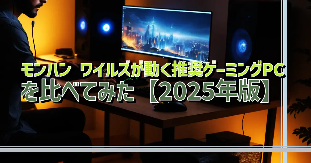 モンハン ワイルズが動く推奨ゲーミングPCを比べてみた【2025年版
