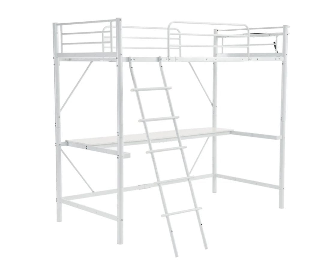 ロフトベッド ⭐︎シングル デスク付き 楽天市場】☆先着10名15％OFFクーポン[2/25〜 24h限定] ロフトベッド