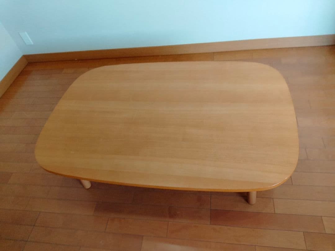 無印良品 長方形こたつ MJ-KTF1200/N 無印良品 長方形こたつ タモ材丸脚 フラットヒーター MJ-KTF1200