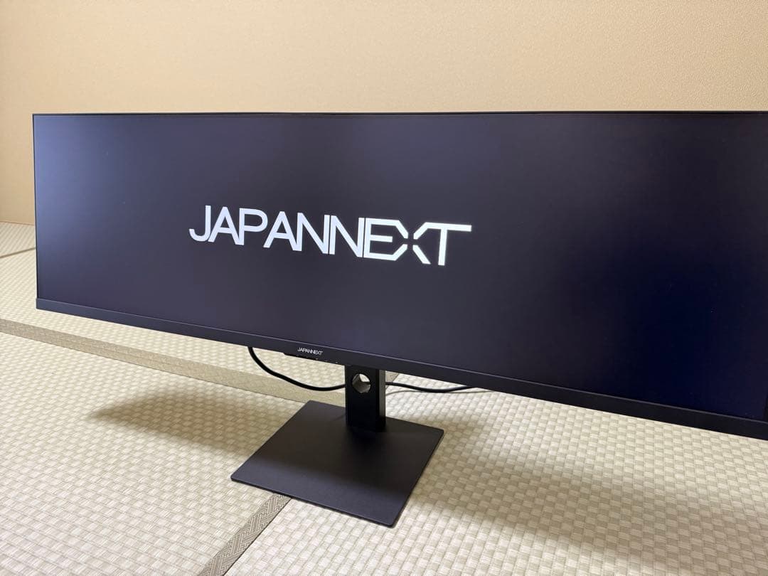 JAPANNEXT 43.8インチ ウルトラワイドモニター フルHDを2枚並べた横長サイズの43.8型ゲーマー向け液晶ディスプレイが