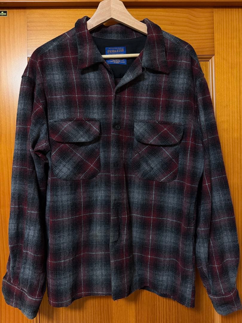 m*4様 オンブレ　Pendleton ウールチェックシャツ ペンドルトン【PENDLETON】ヴィンテージ オンブレチェック オープン