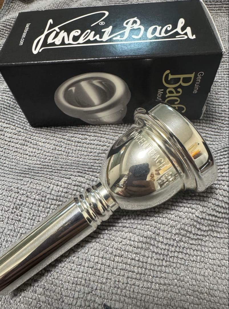 栗さん　Bach 5Gトロンボーン(ユーフォニアム)マウスピース 太管用 Bach 5G マウスピース トロンボーン用 太管 バック 【 イオンモール