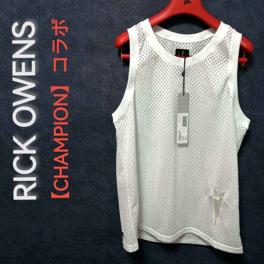 ♂新品・コラボ・タンクトップ【RICK OWENS × CHAMPION】白　М Rick Owens X Champion タンクトップ | ブラック | FARFETCH JP