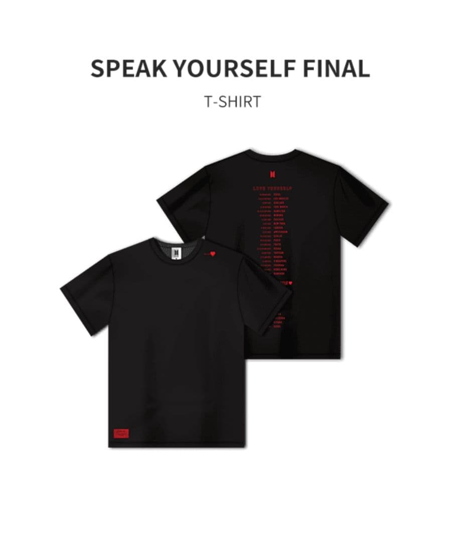BTS 防弾少年団 LYS SYS THE FINAL T-SHIRT Lサイズ BTS SYS tシャツ - メルカリ