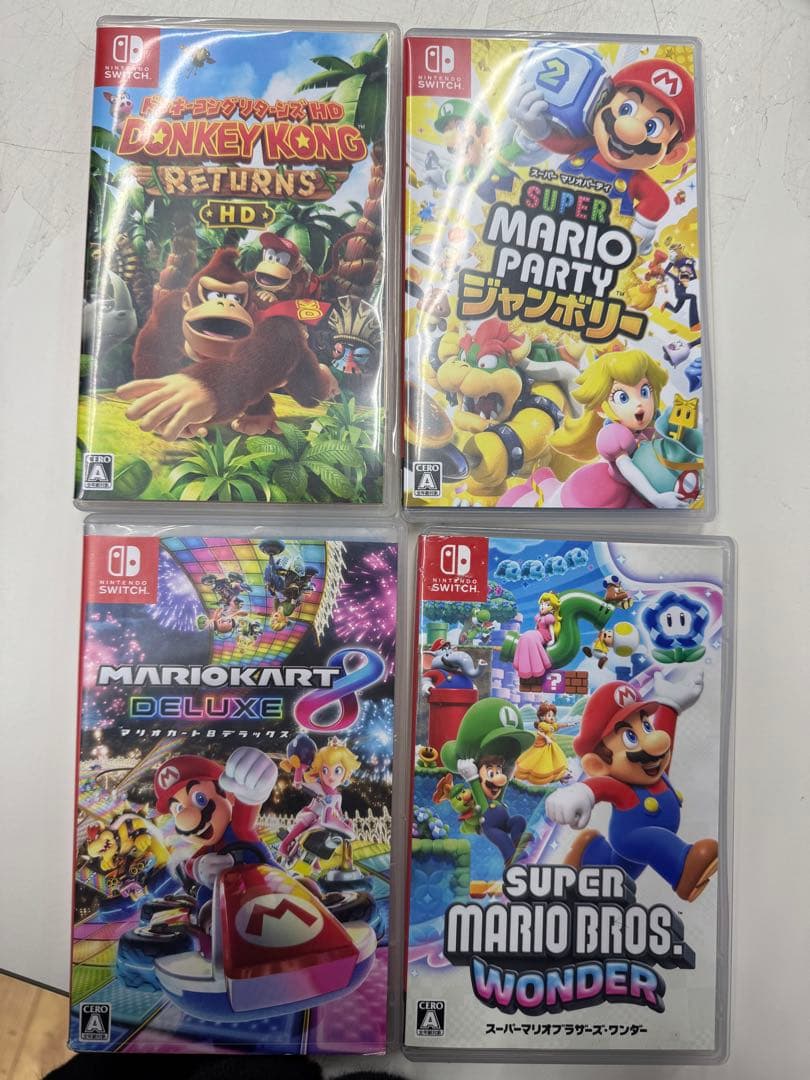 Nintendo Switch ソフトセット　マリオ4点セット Amazon.co.jp: スーパー マリオパーティ 4人で遊べる Joy-Conセット