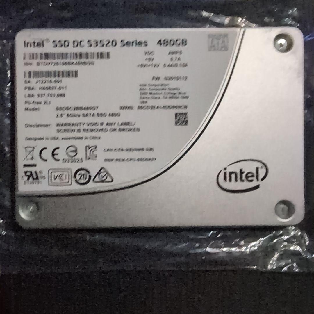 内蔵型SSD Intel SSD DC S3520 480GB Intel DC S3520 SERIES SSDSC2BB480G7 480GB SATA-6GBPS 3D1 MLC 2.5