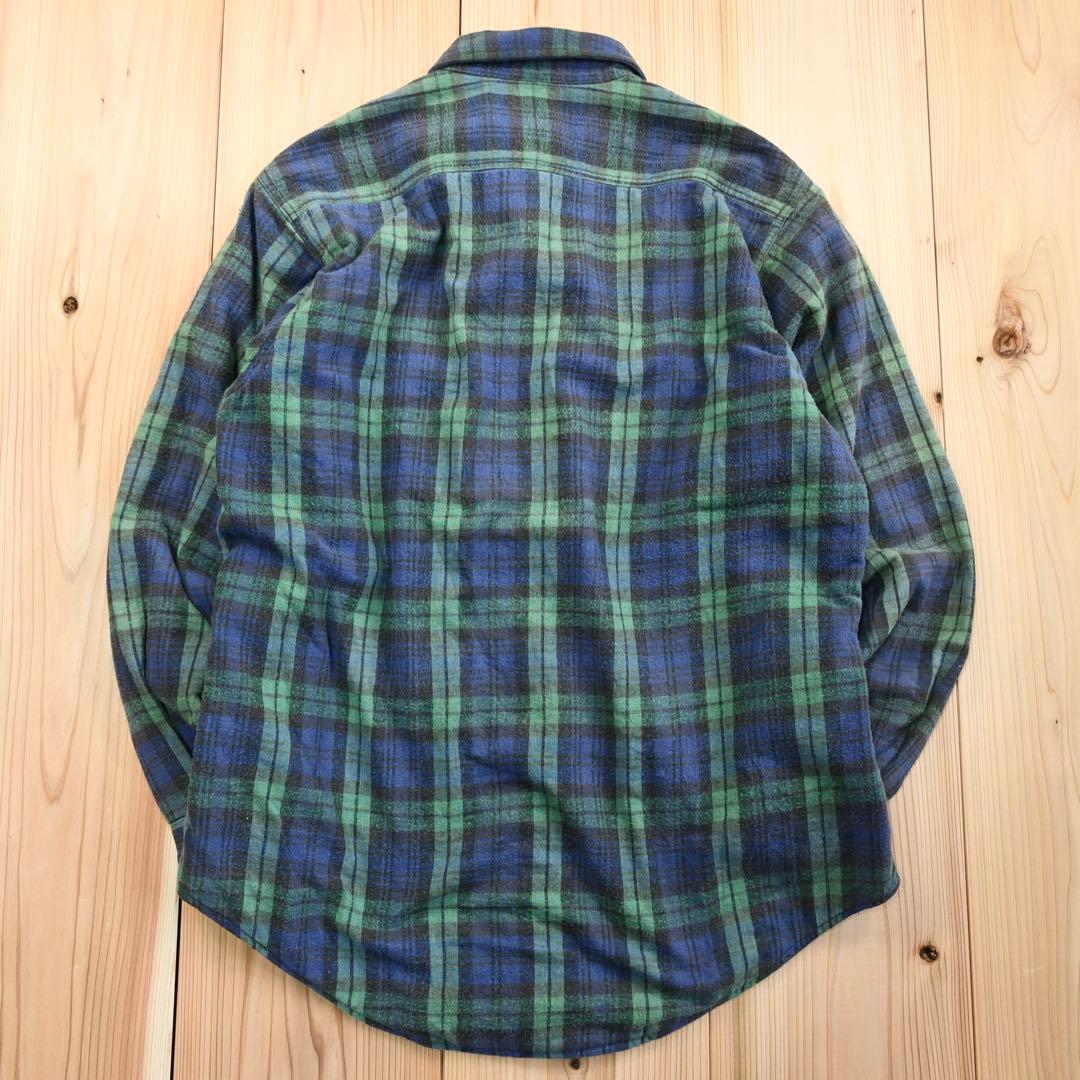 01M614◯ 90s L.L.Bean USA製 フランネル シャツジャケット