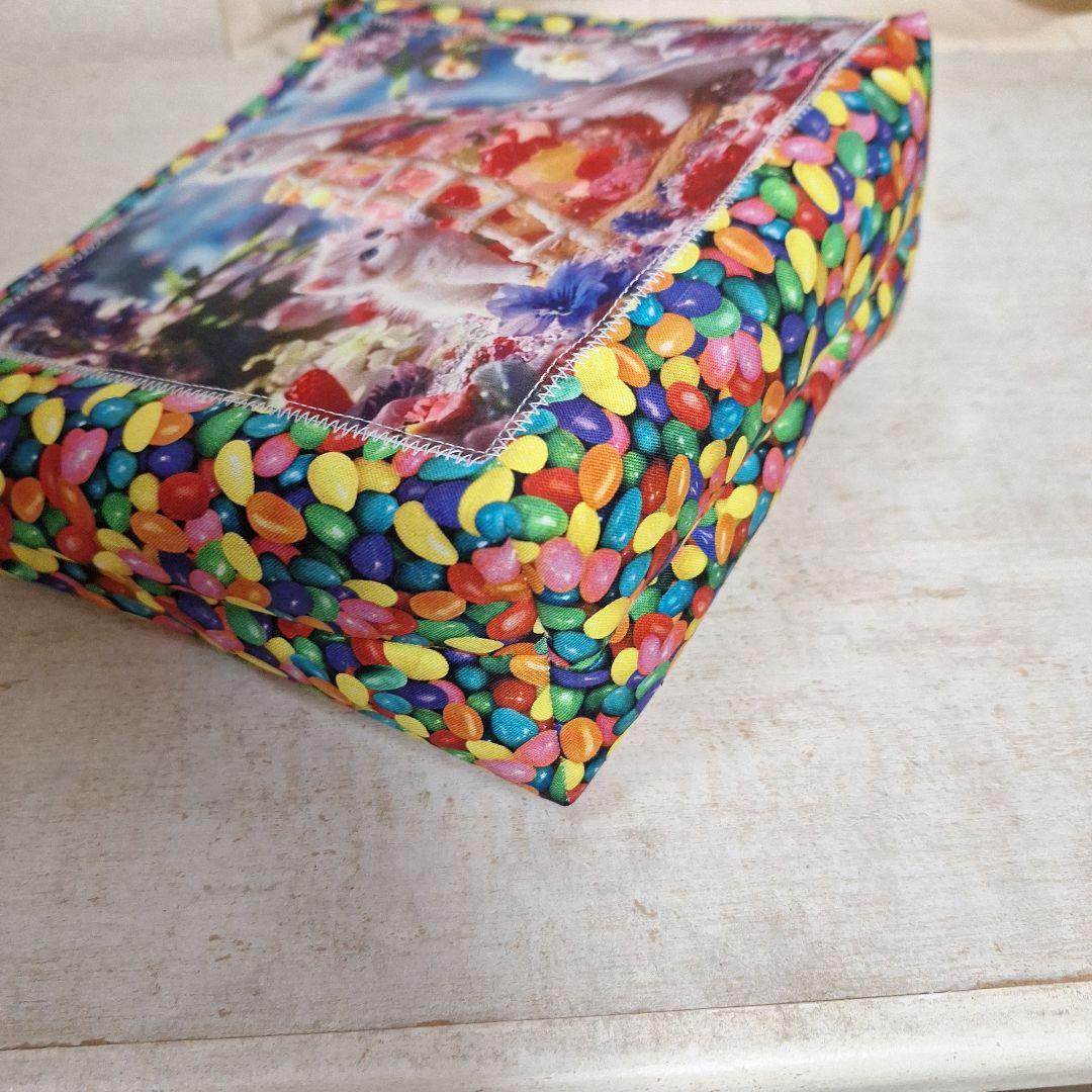 激レアパネル生地 ハンドメイド 布バスケット