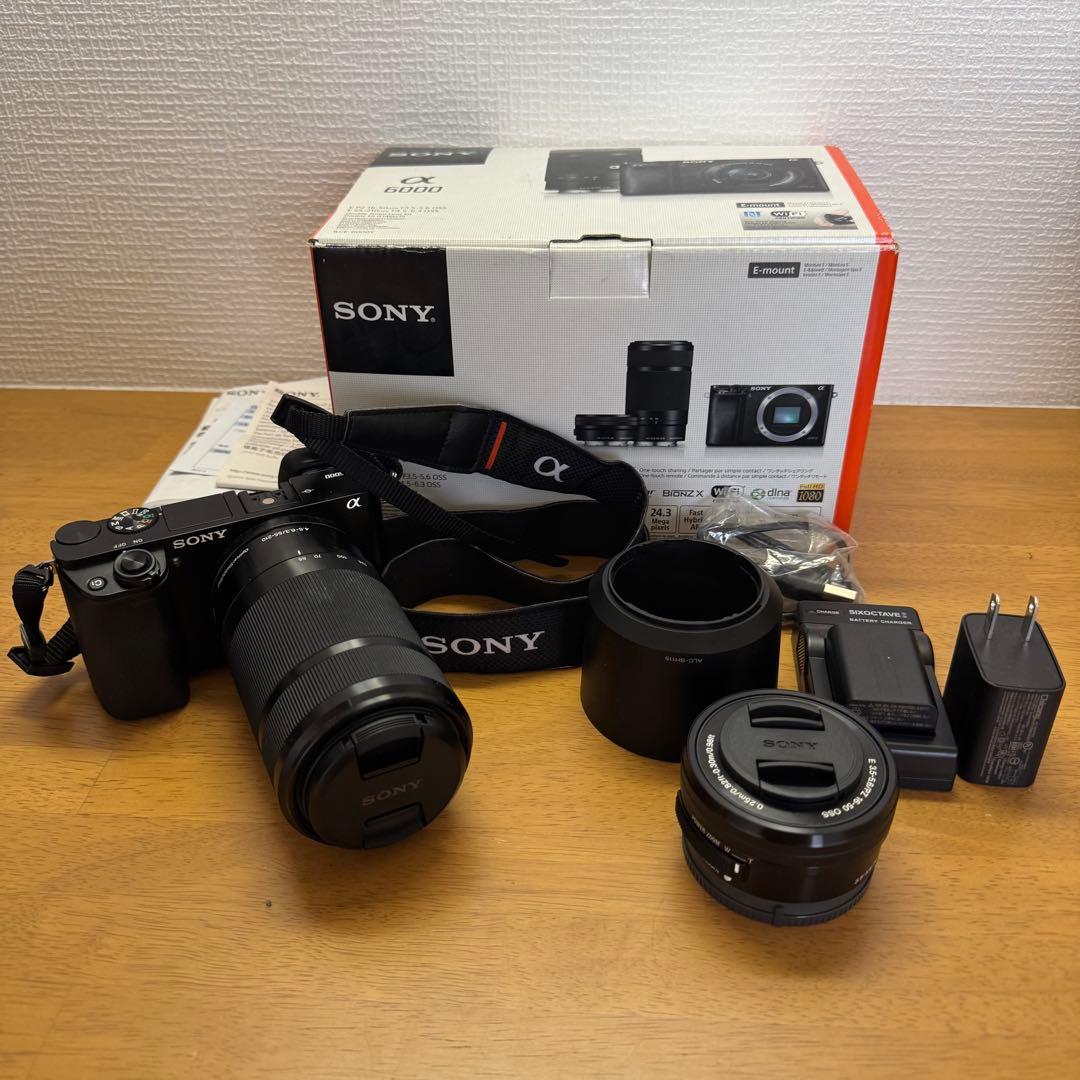 SONY α6000ミラーレスカメラ ダブルズームレンズキット 動作確認済み SONY α6000 ILCE-6000Y ダブルズームレンズキット 価格比較 - 価格.com