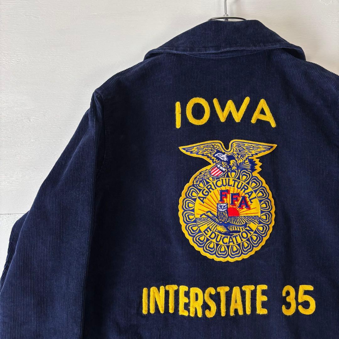 FFAジャケット　ファーマーズジャケット　サイズ36　ネイビー　コーデュロイ WAIPER.inc ワイパーインク FFA コーデュロイジャケット ファーマーズ