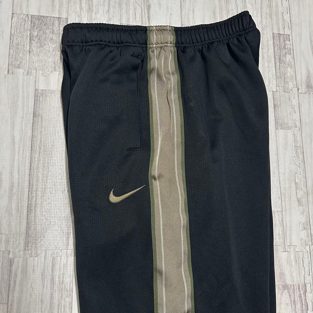 00s NIKE ナイキ ワイドパンツ 極太ライン 刺繍ロゴ ジャージ Y2K
