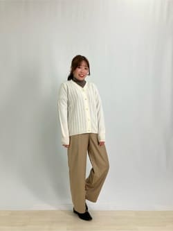 ネイチャーズ 無染色ヤク セミワイドシルエット プルオーバー