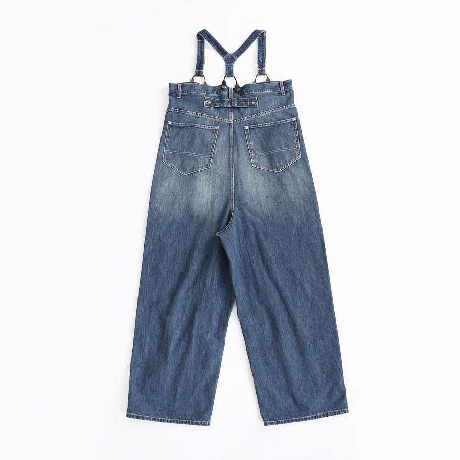 RHODOLIRION (ロドリリオン) 5Pockets Suspender Pant - Denim